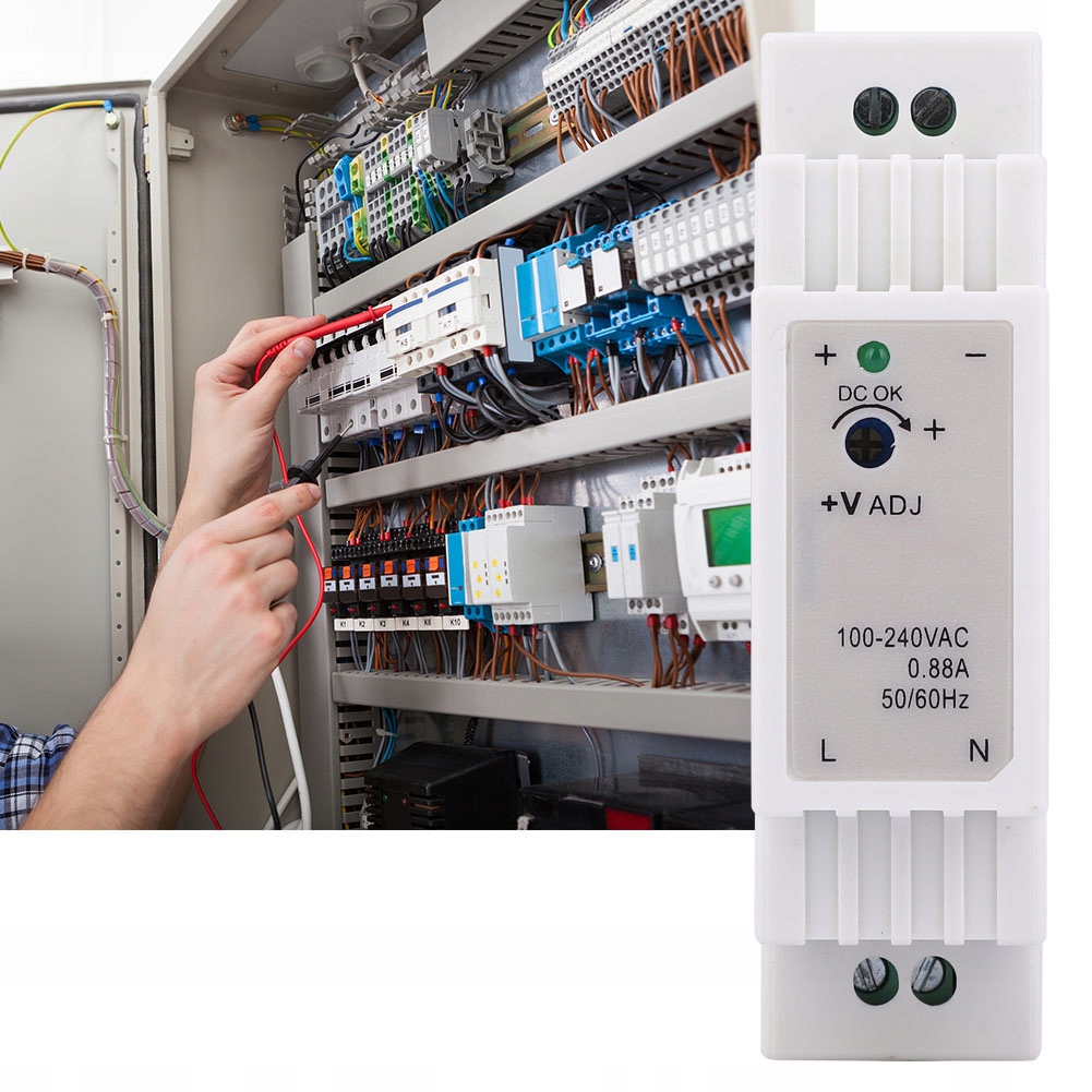 PRZEMYSŁOWY ZASILACZ NA SZYNĘ DIN 15W 5V 3A Kod producenta JCCNR1455