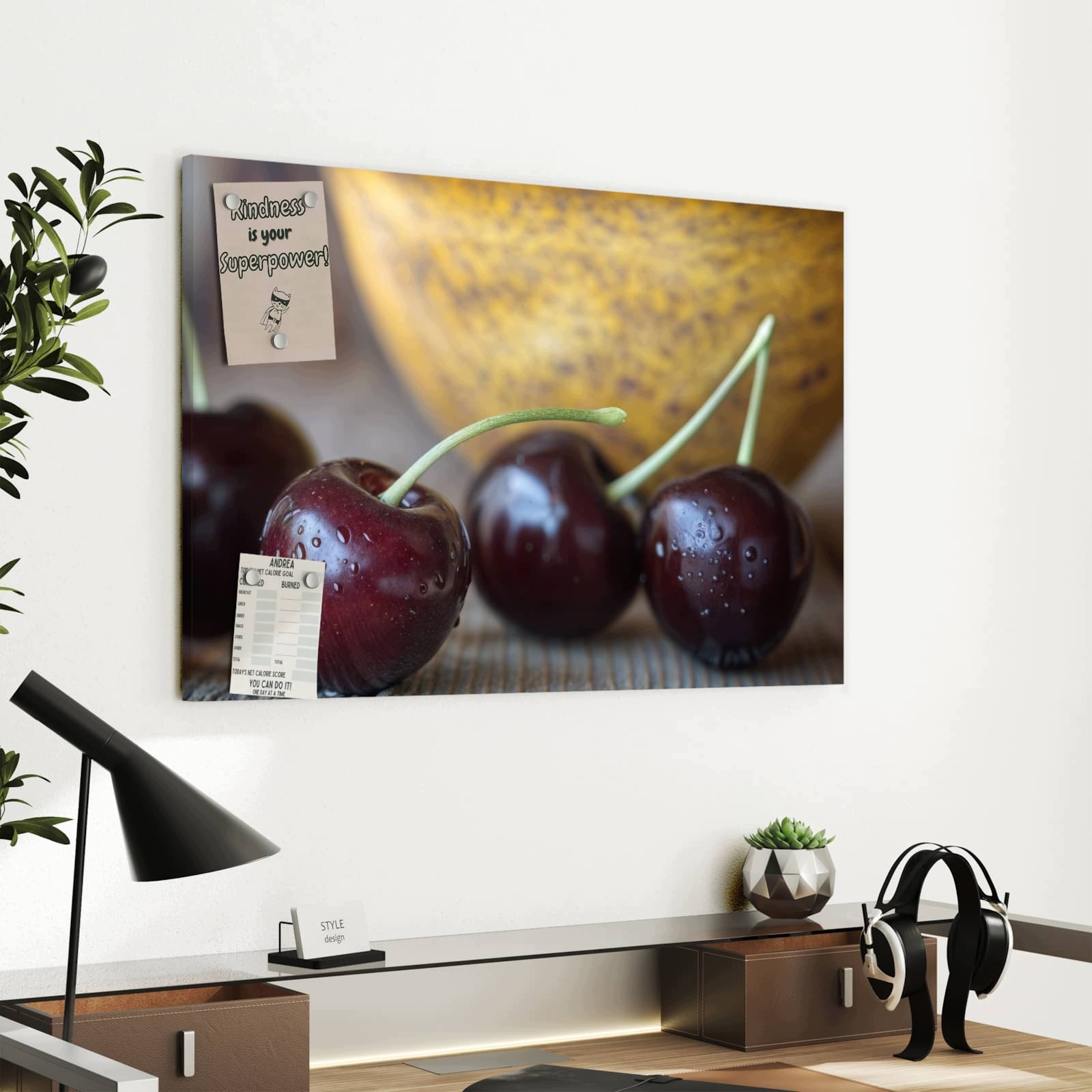 Magnetická tabule Sladké Třešně 60 × 40 cm