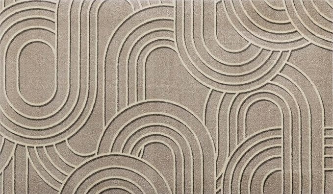Předložka Sand Twist 70x120 cm, béžová/krémová