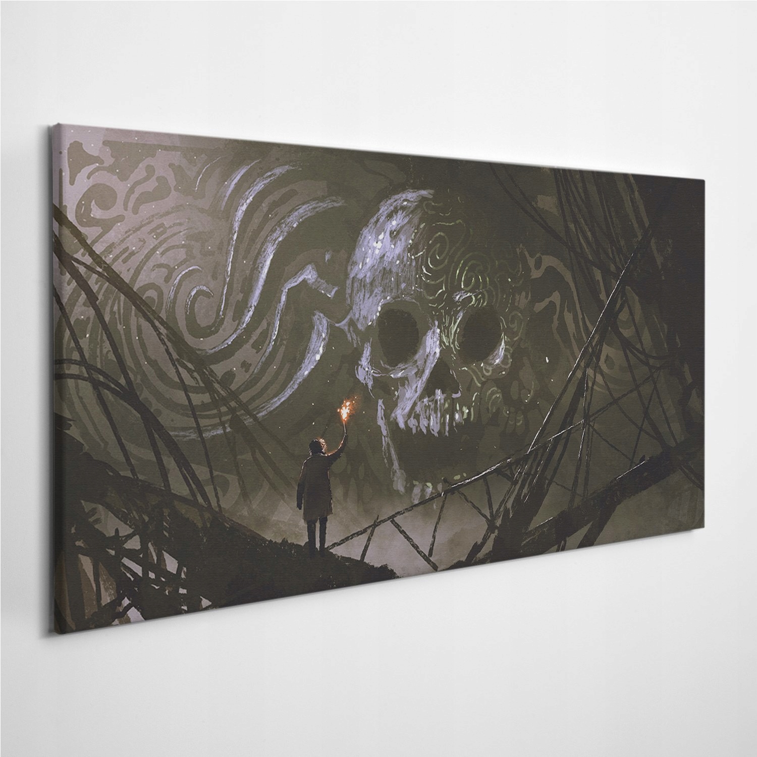 

Obraz na płótnie na ścianę Kamień Pochodnie 120x60