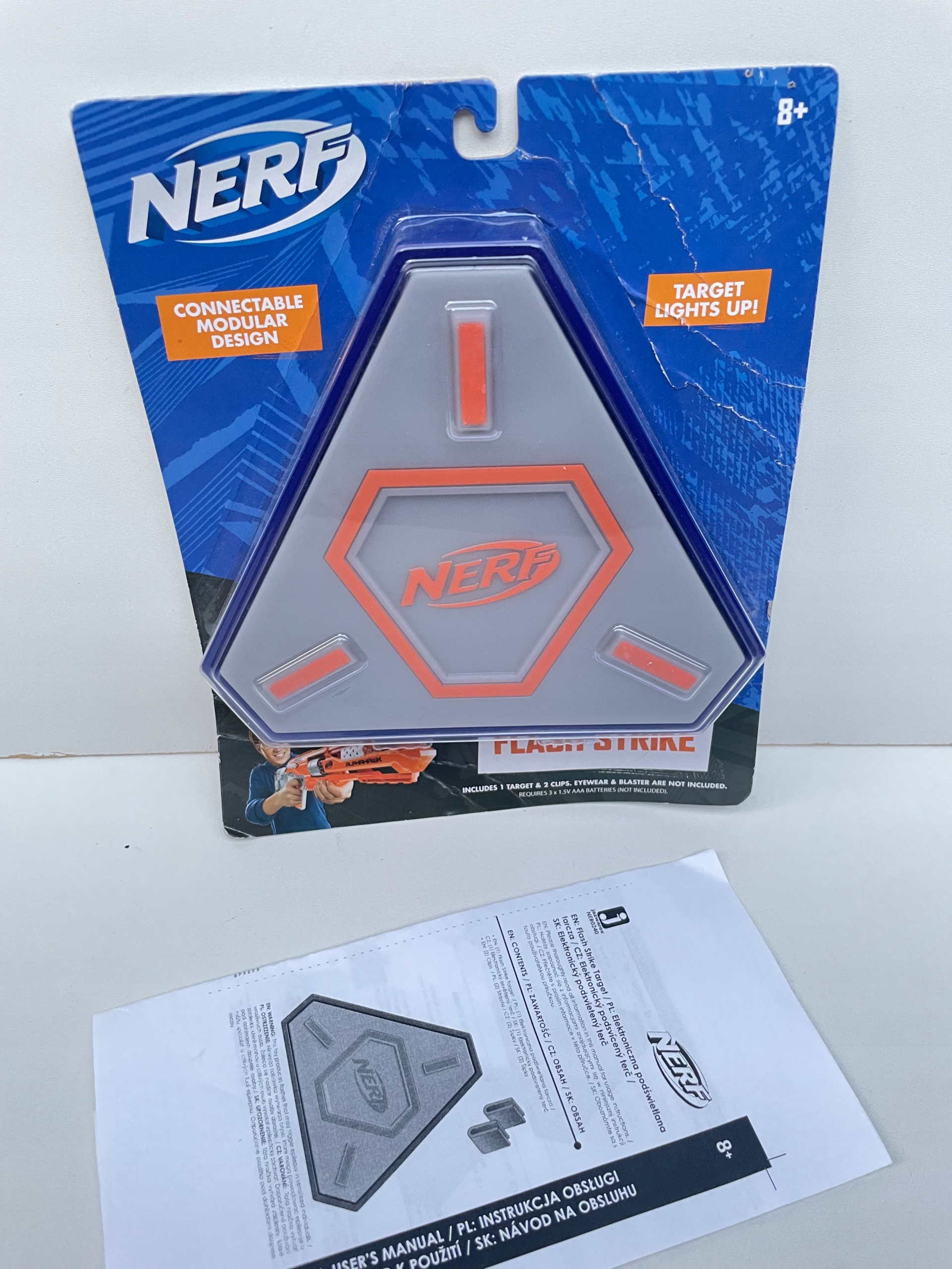 NERF FLASH STRIKE ELEKTRONICZNA TARCZA CEL ŚWIECI