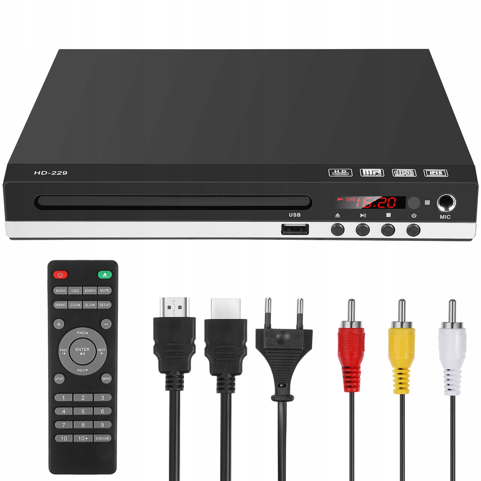 Domácí Hd DVD mini přehrávač Ideální Pro Učení A Zábavu Barevný
