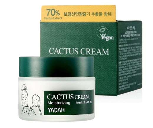 Denní hydratační krém na obličej Yadah Cactus 50 ml