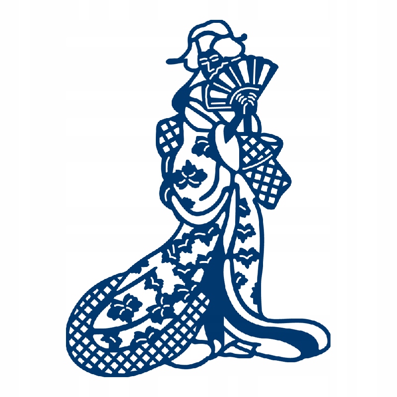 Vykrajovátka Tattered Lace Oriental Lady gejša geisha