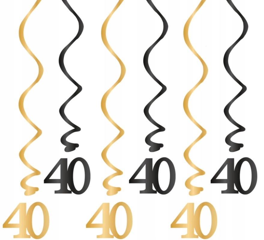 

Świderki Dekoracje Na 40 Urodziny Gadżety 6szt.