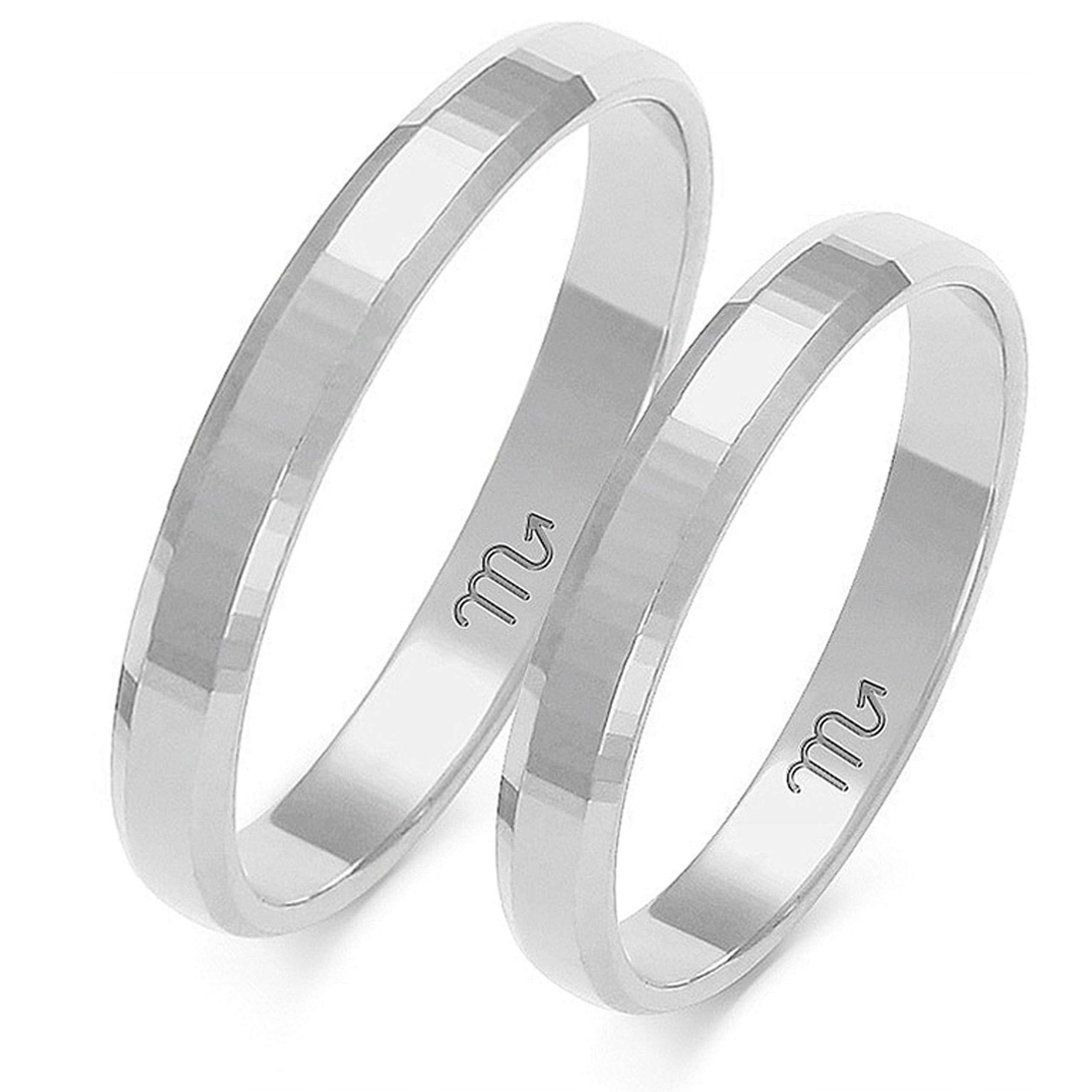 Zlatý snubní prsten bílý 585 snubní prsteny svatba Velikost 14 nadčasová