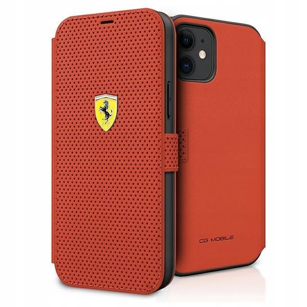 Ferrari FESPEFLBKP12SRE iPhone 12 mini 5,4" czerwony/red book On Track