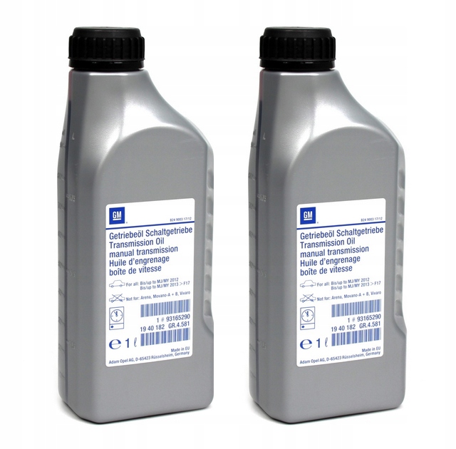 Olej 2L Gm Opel Zafira Corsa Astra G H J F13 F17 5 biegów Manualna 1940182