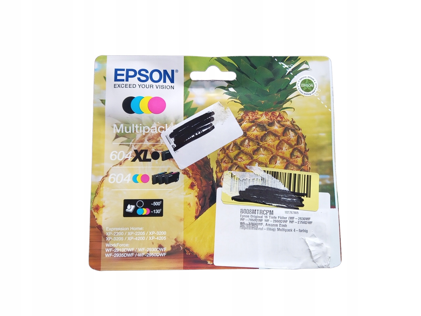Inkousty Epson 604 multipack černý, červený, modrý, žlutý