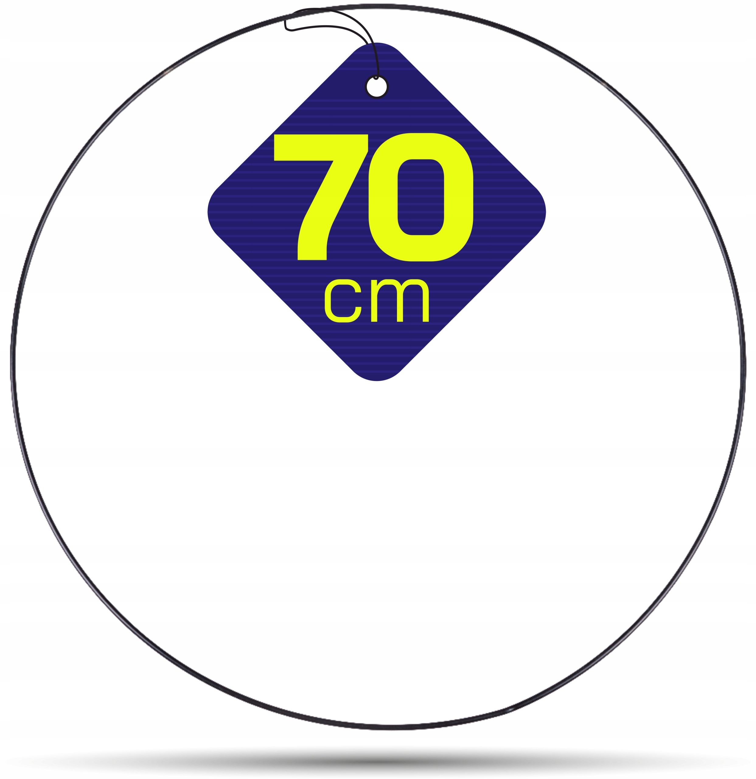 

Czarna metalowa obręcz kółko do łapaczy snów 70 cm