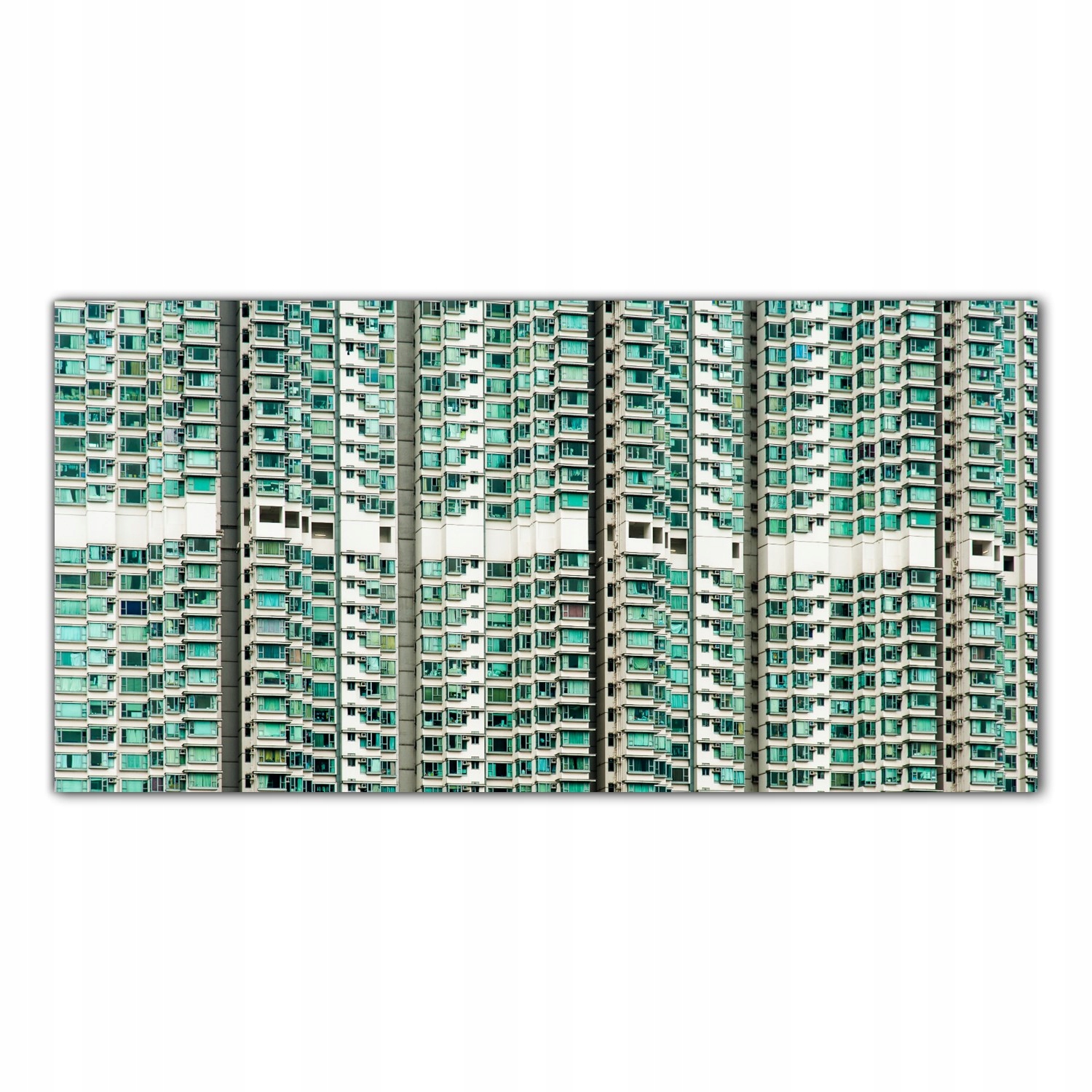 Abstraktní budovy 120x60 Panel nad pracovní deskou do kuchyně