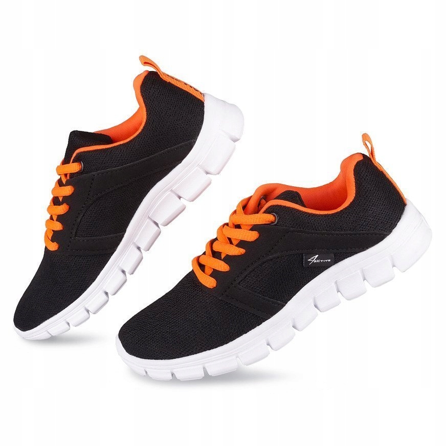 BUTY SPORTOWE POMARAŃCZOWE NA FITNESS 39 Właściwości oddychające