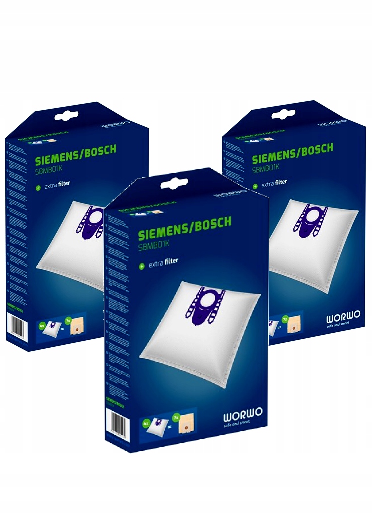 12x Worki syntetyczne Odkurzacza BOSCH BGBS48TBO