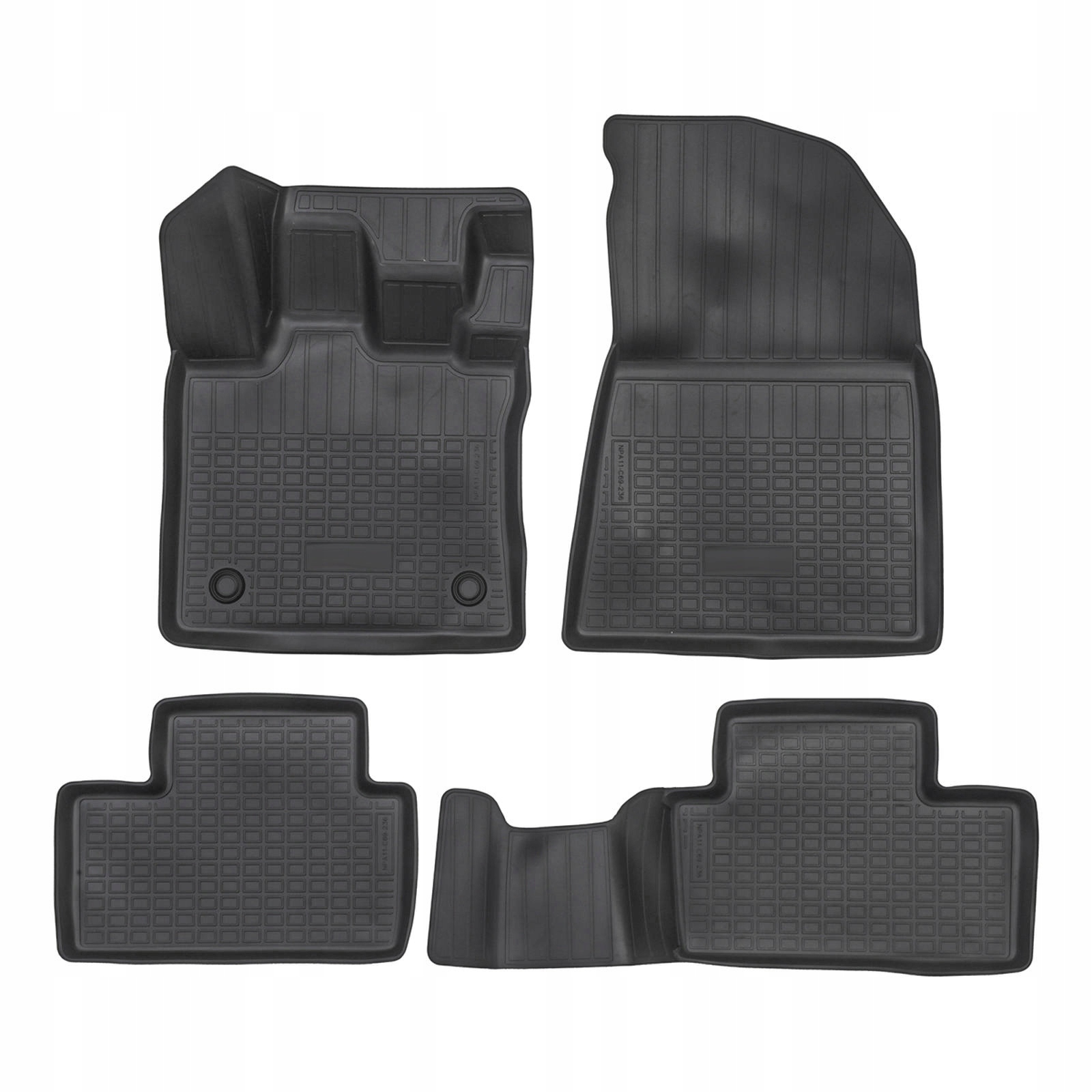 Dywaniki Gumowe Korytka Renault Captur Od 2020 4szt