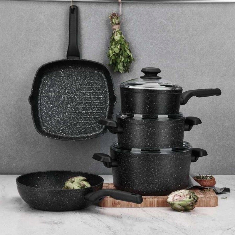 Korkmaz Wok na Indukcję ORNELLA 24 cm Typ powłoki non-stick (nieprzywierająca)