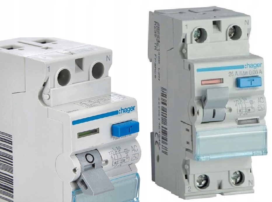 Hager Wyłącznik Różnicowoprądowy 2P 40A 30mA 6kA Typ Ac