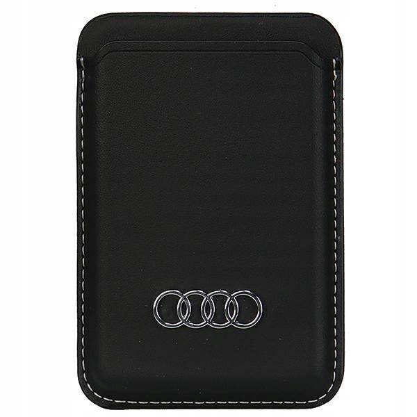 Zásuvka Audi Synthetic Leather Wallet Card Slot černá MagSafe AU-MSCH-Q3/D1