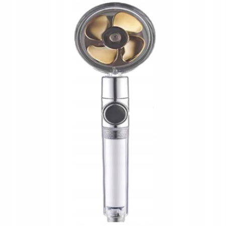 TURBO SŁUCHAWKA PRYSZNICOWA WENTYLATOR+WĄŻ+4xFILTR OSZCZĘDNA NAPOWIETRZAJĄC Marka inna