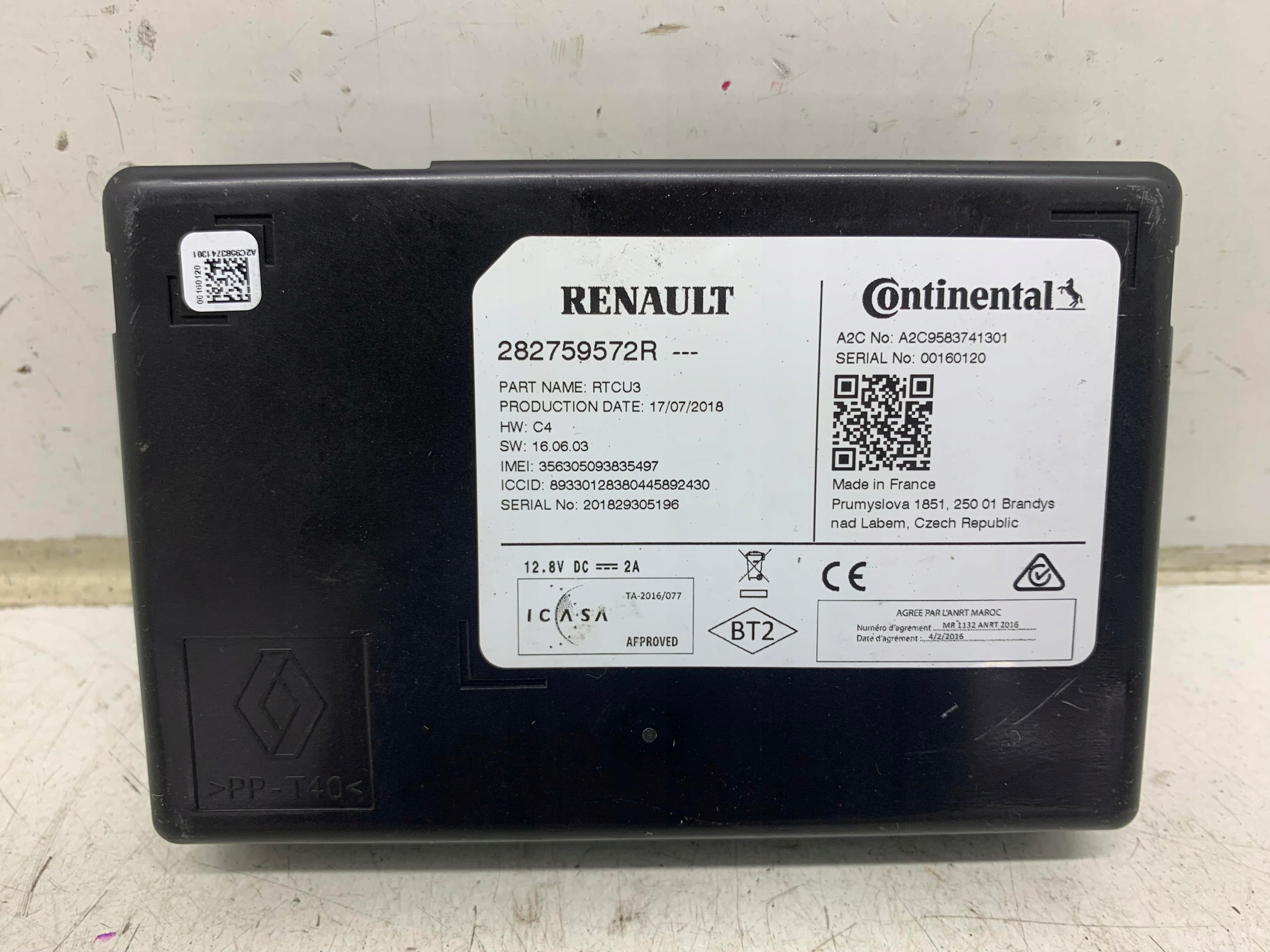 module control unit navigation devices 282759572R RENAULT ZOE 12-19