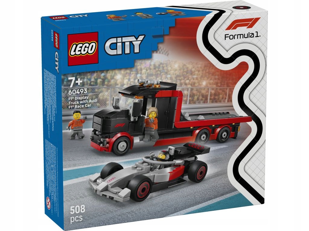 Lego 60493 City Nákladní vozidlo F1 s vozem Audi F1