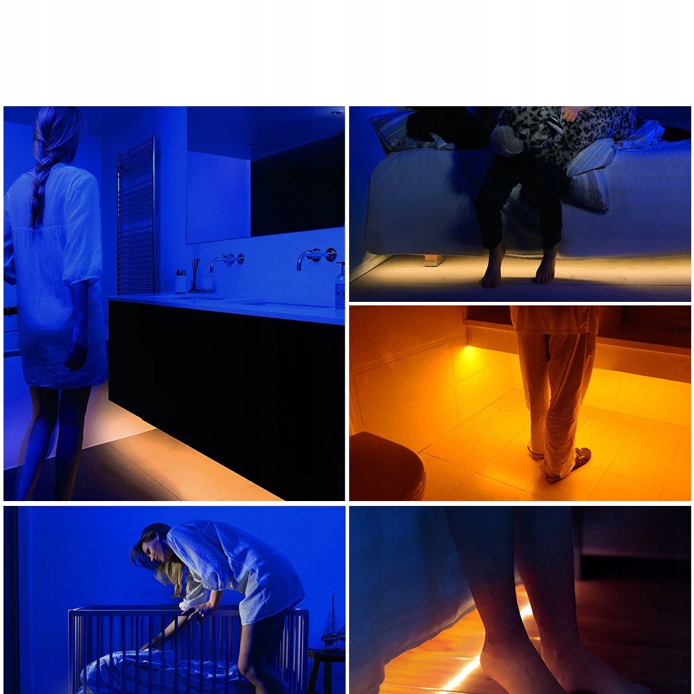 TAŚMA LED CZUJNIK RUCHU PIR POD ŁÓŻKO 1m 100cm Kod producenta TAŚMA LED CZUJNIK RUCHU PIR POD ŁÓŻKO 1m