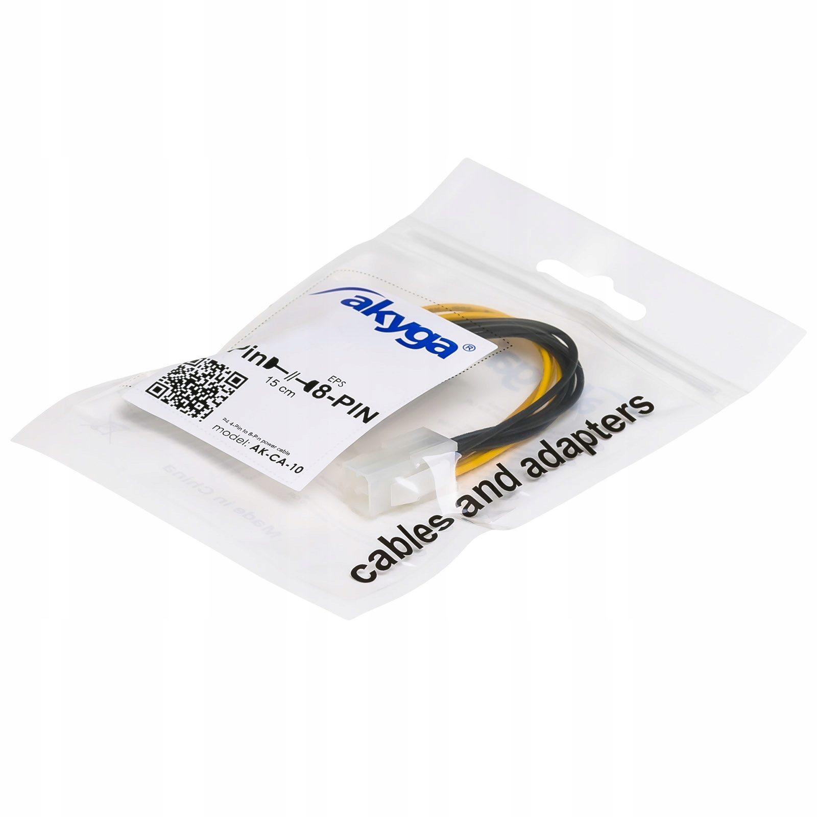 ADAPTER ZASILANIA CPU ATX 12V 4-pin na 8-pin 15cm