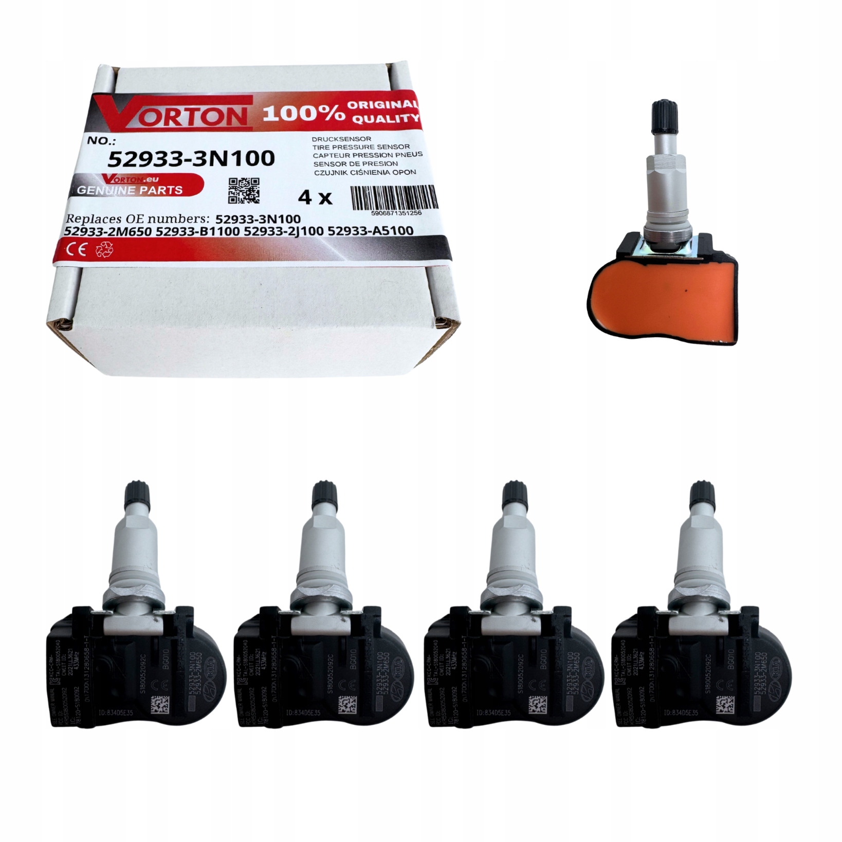 Senzory Tlaku Pneumatík V Pneumatikách Kolesá Tpms Kia Ceed Sorento Optima Venga
