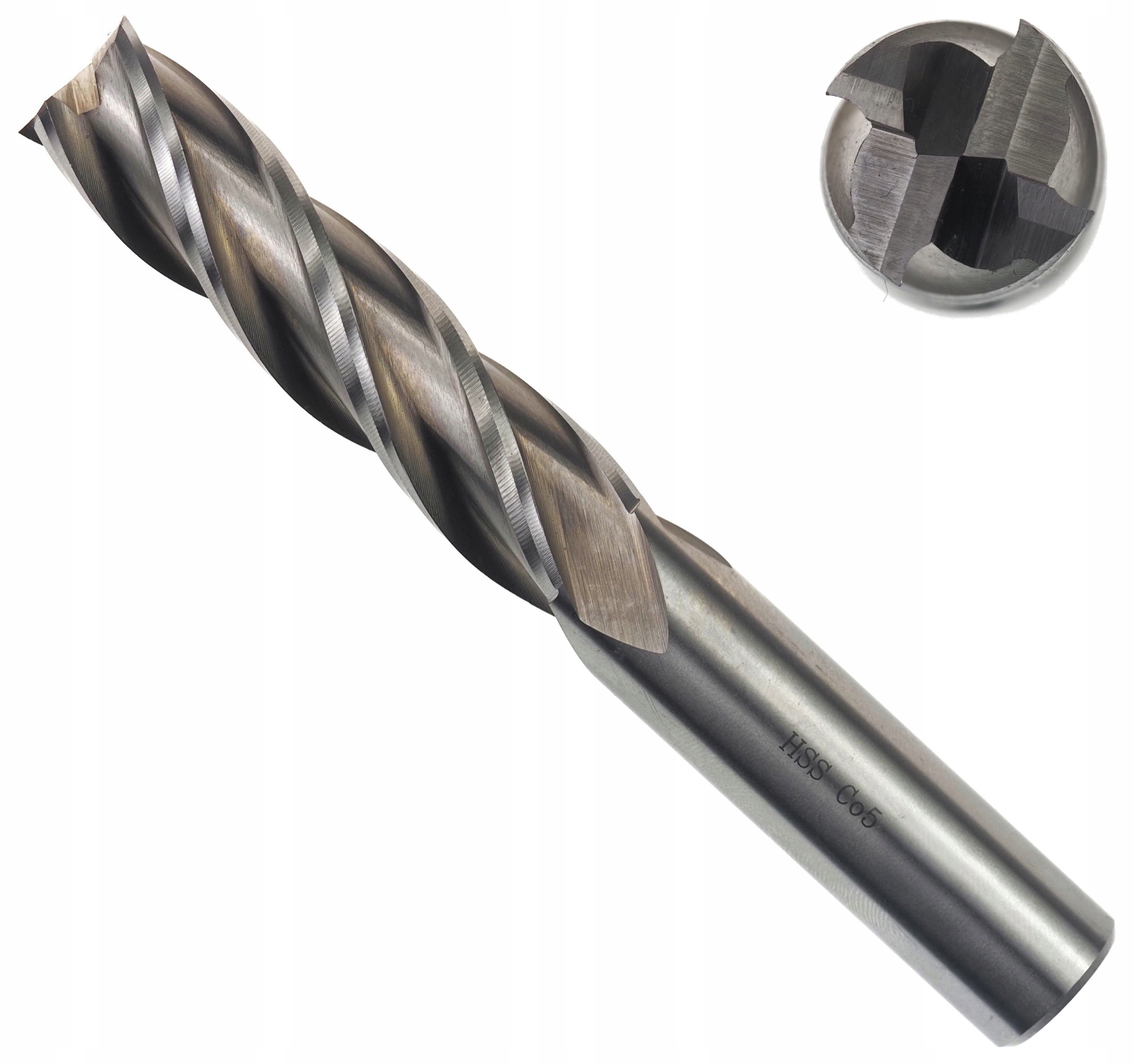 Fréza 4-péřová NFPa prstová 16 mm průměr 63 L123 HSSCo5% kobalt DIN844