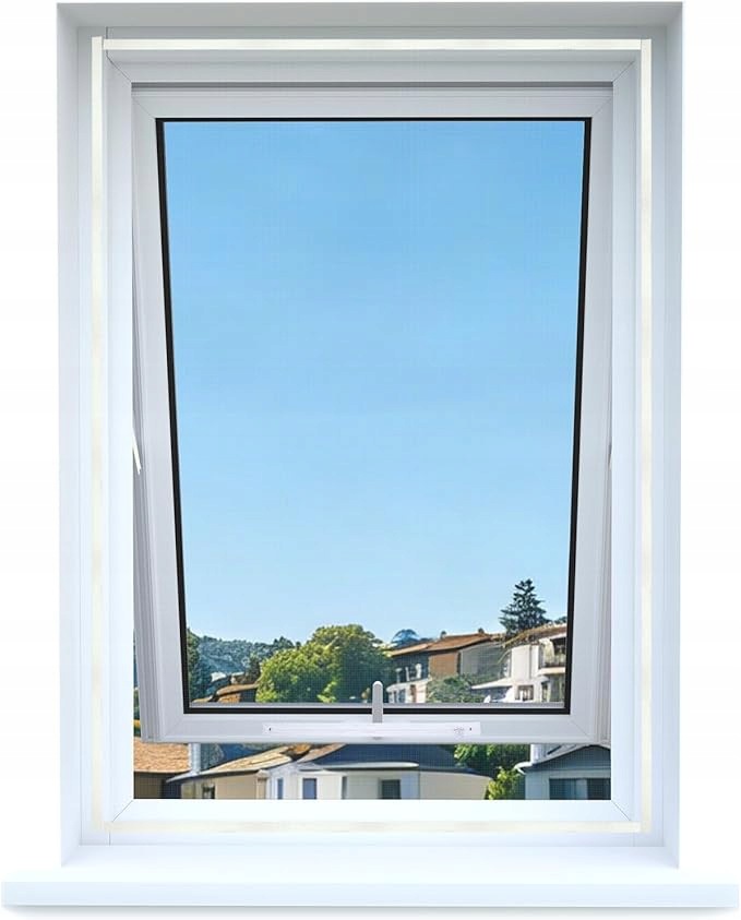 Moskytiéra Na Střešní Okno Sada 4 ks 130 x 150 cm Bílá Otevíratelná
