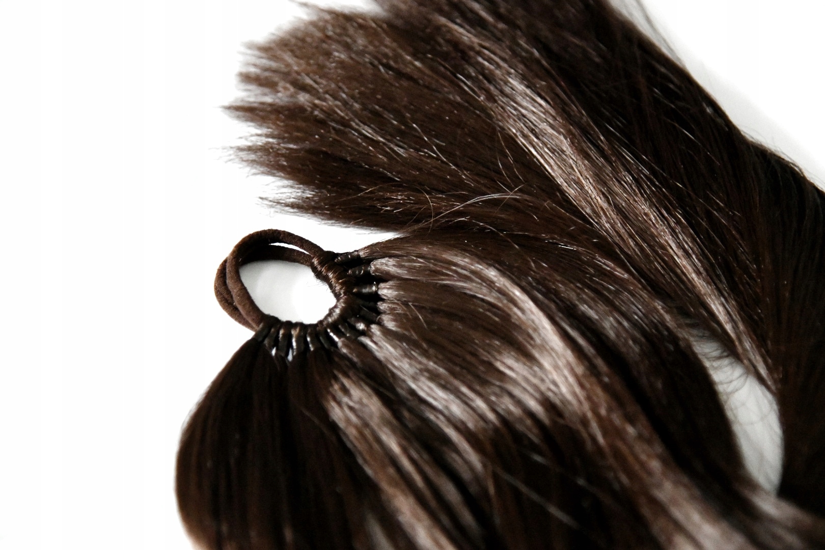 Culík na gumičce, prodloužení culíku Hluboká hnědá XL 160g