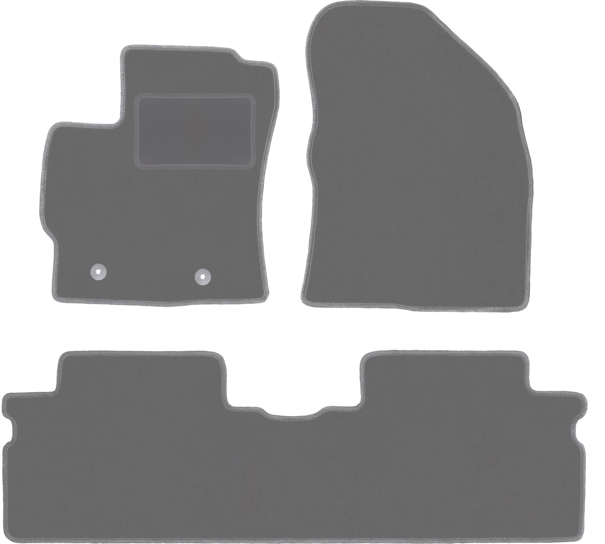 Autokoberce grafitové pro: Toyota Verso minivan (2009-2013)