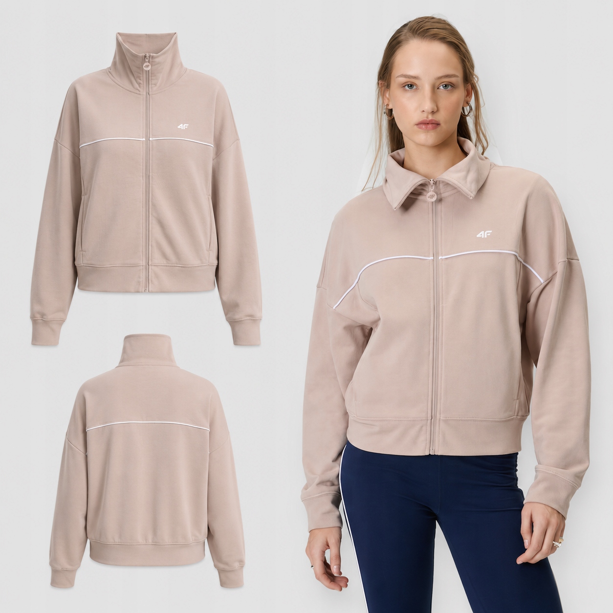 Mikina Sportovní Tréninková 4F Pro Každodenní Nošení XXL F2174 SS26