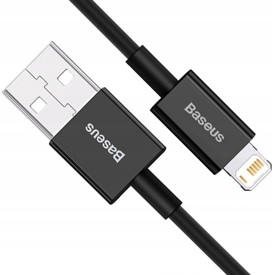 Baseus Superior kabel Usb Lightning 2,4 A 1 m czarny (calys- A01) Baseus