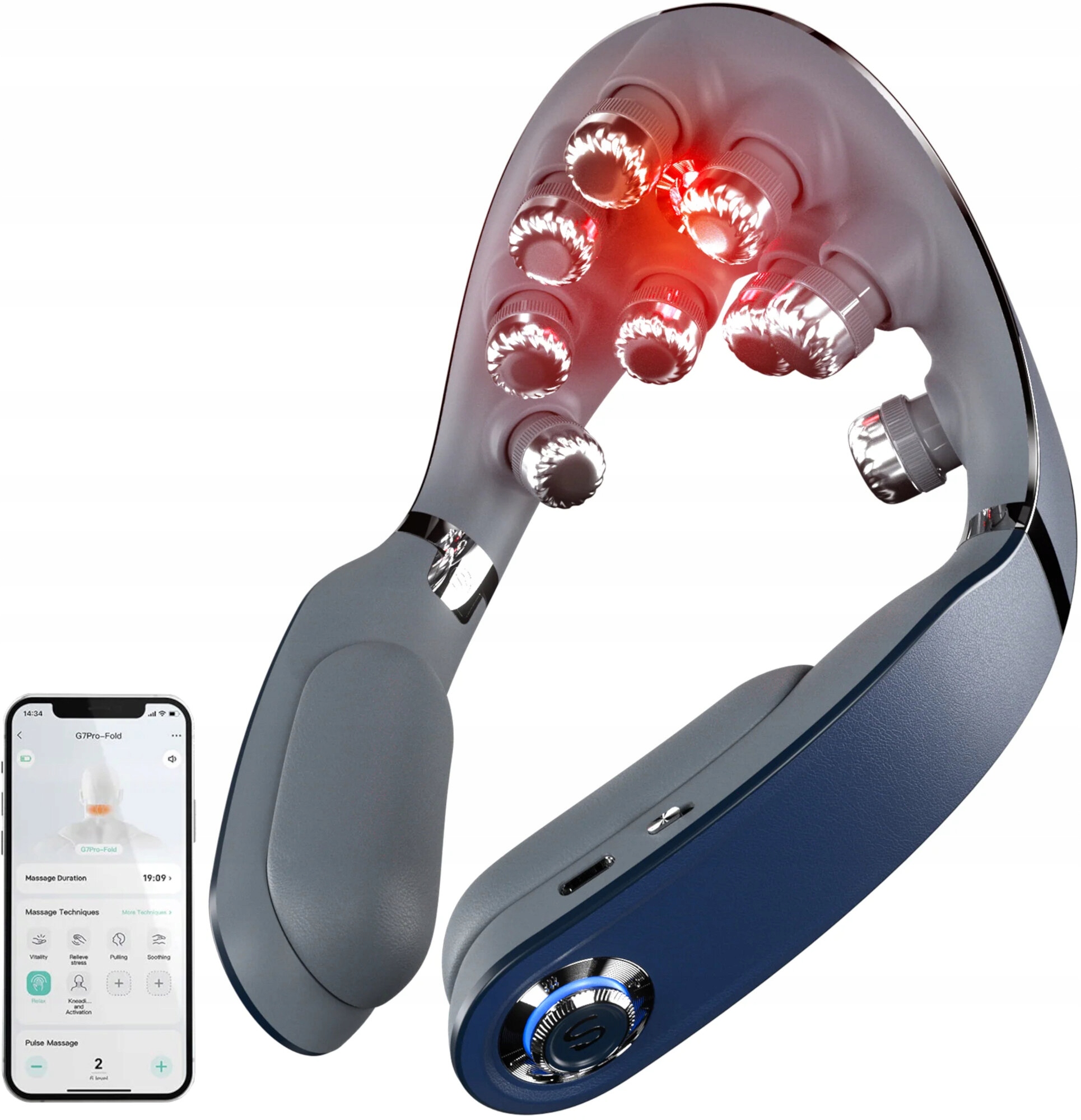 Masażer do karku Skg G7 Pro Fold Pulsacyjny Relaksacyjny Shiatsu