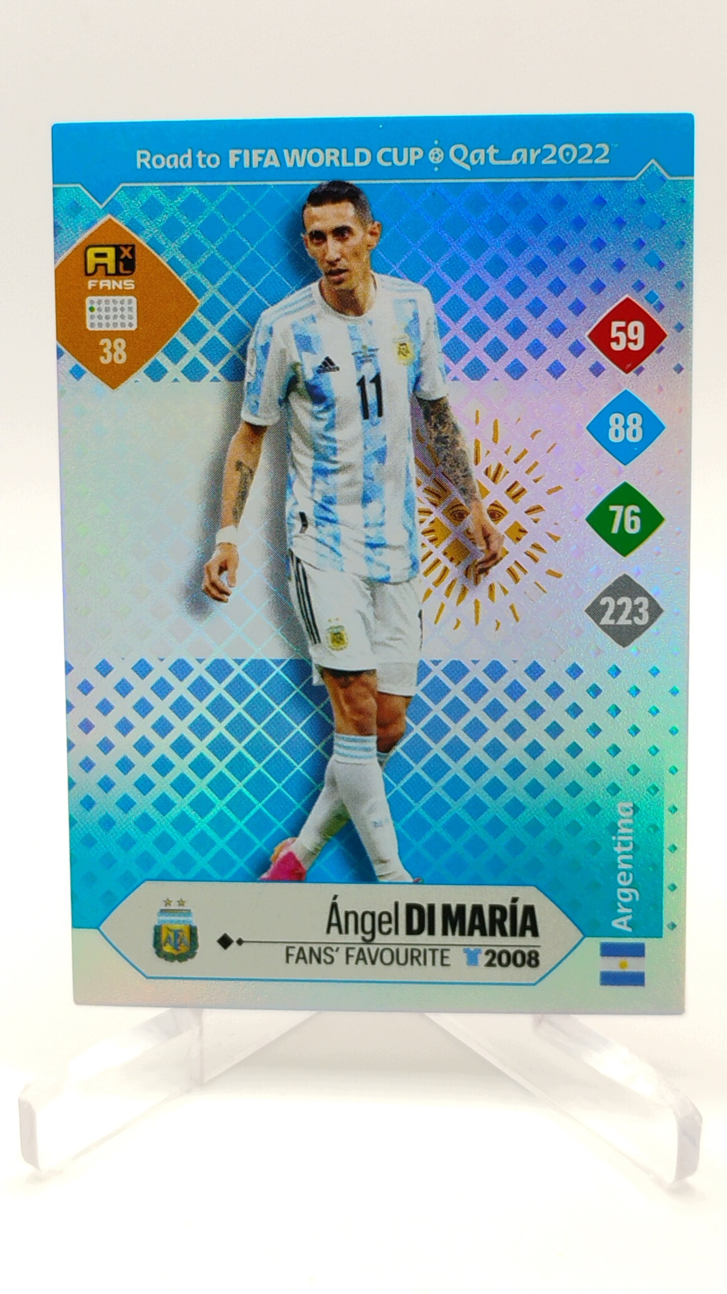 Panini Road To World Cup 2022 Fans’ Favourite 38 Angel DI Maria Argentyna