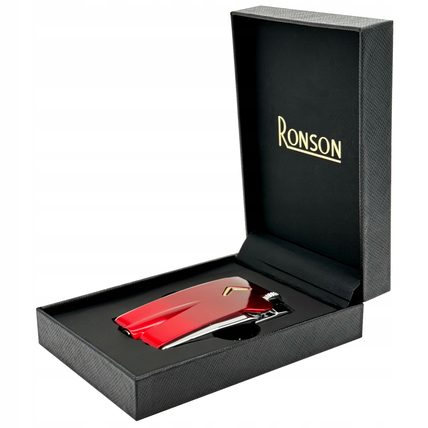 Zapalovač Ronson Mini Premier Varaflame Red plynový