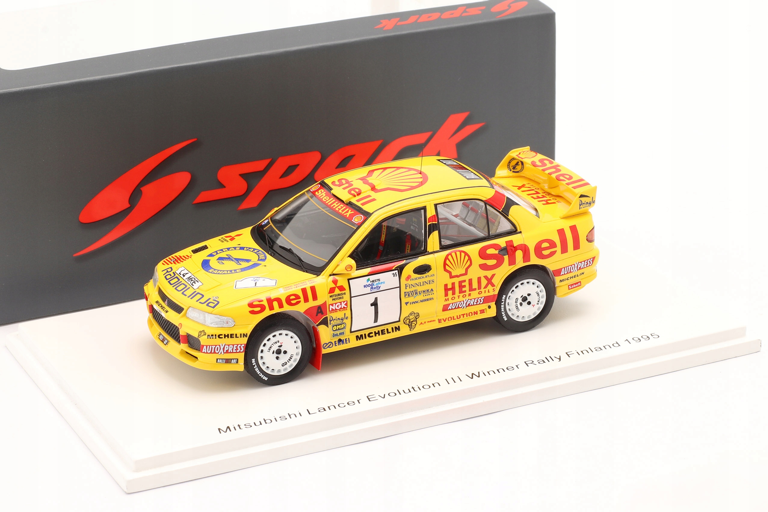 Spark Mitsubishi Lancer #1 T.Makinen Vítěz Fally Finland 1995 1:43