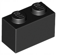 

Lego 3004 klocek brick 1x2 czarny 1 szt Nowy