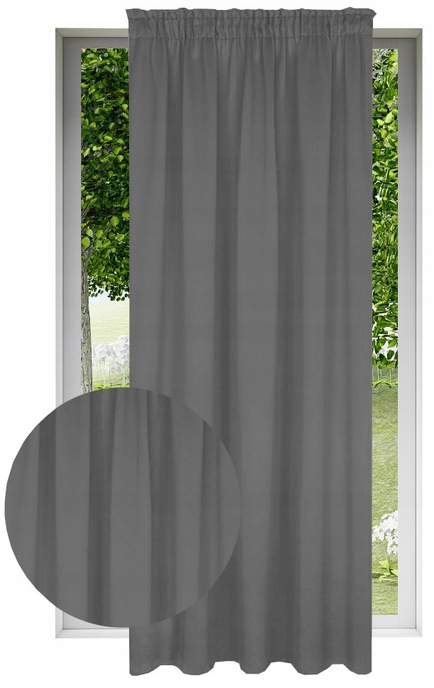 

Zasłona matowa 145x240cm firana Wzóry