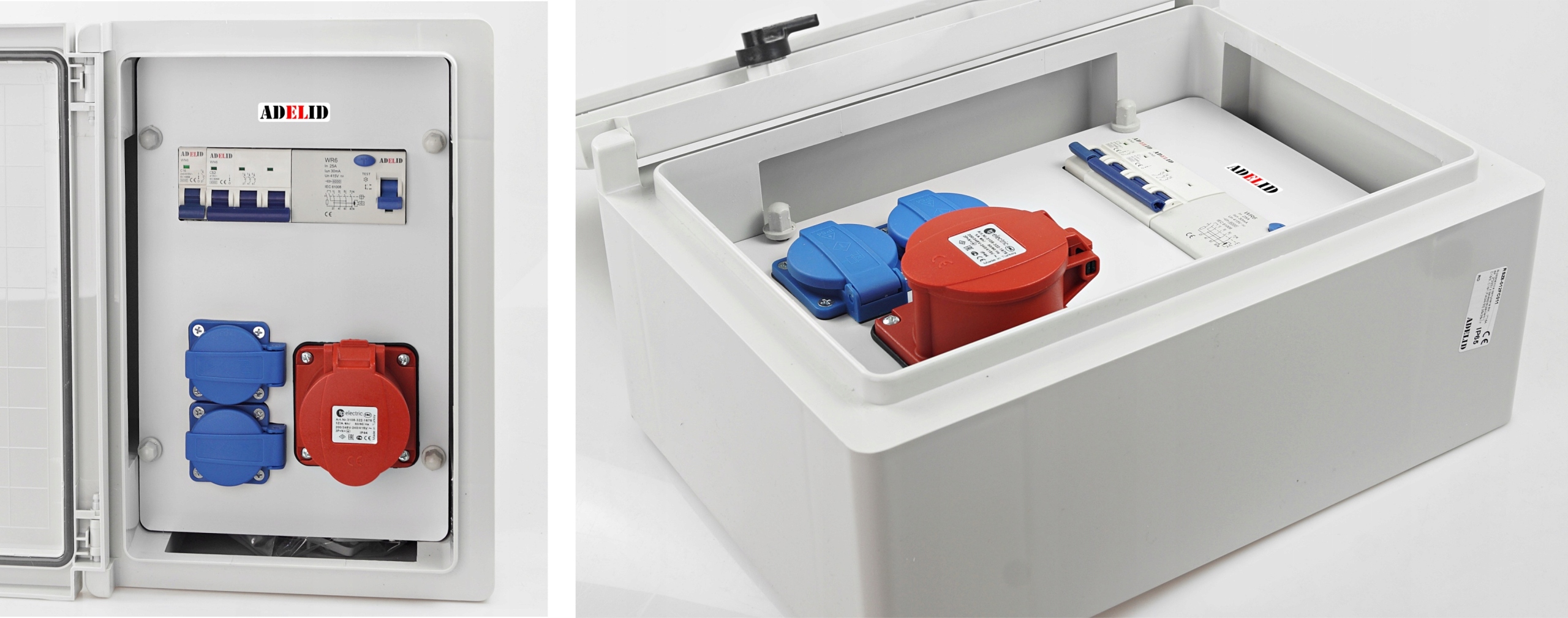 ROZDZIELNICA ELEKTRYCZNA ROZDZIELNIA SKRZYNKA BUDOWLANA ZABEZPIECZONA Prąd znamionowy 32 A