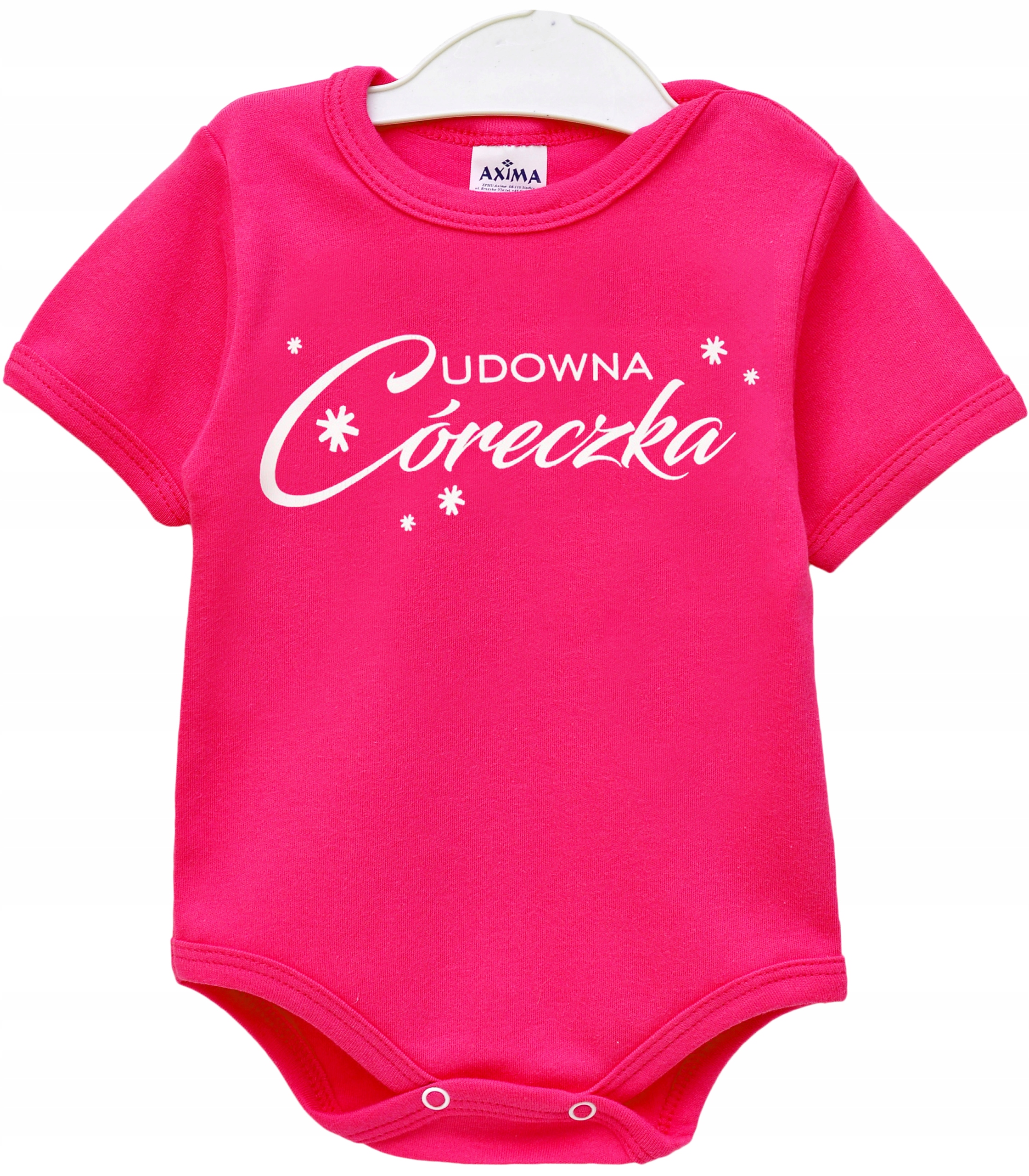 

Body krótki rękaw napisy Cudowna córeczka r. 86