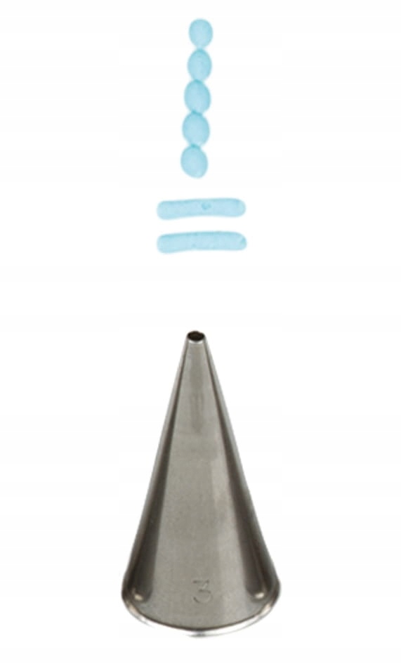 

Tylka cukiernicza końcówka nr. 3 Decora