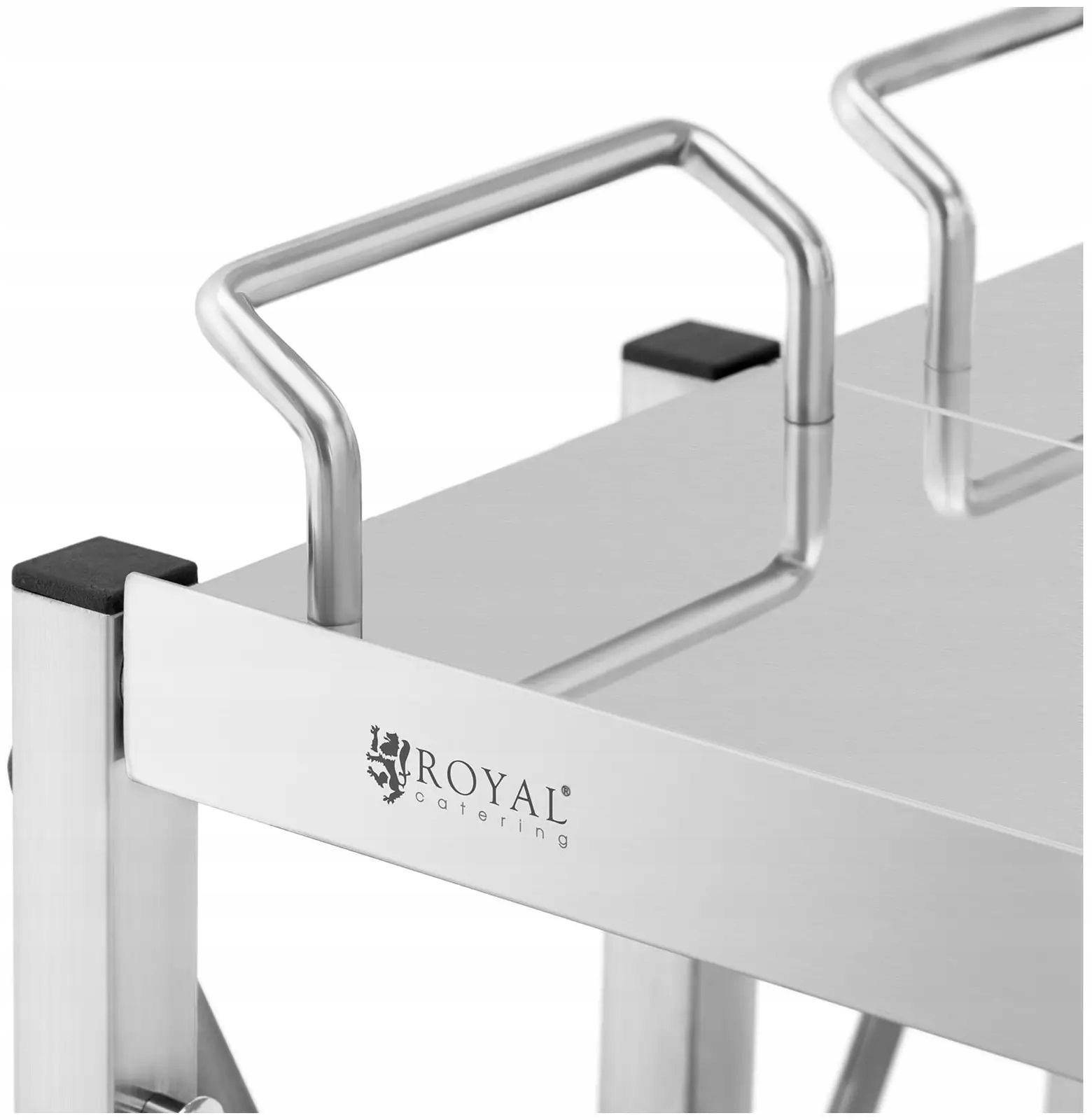 Wózek kelnerski 3 półki stal nierdzewna Royal Catering RCSW-100 10012723