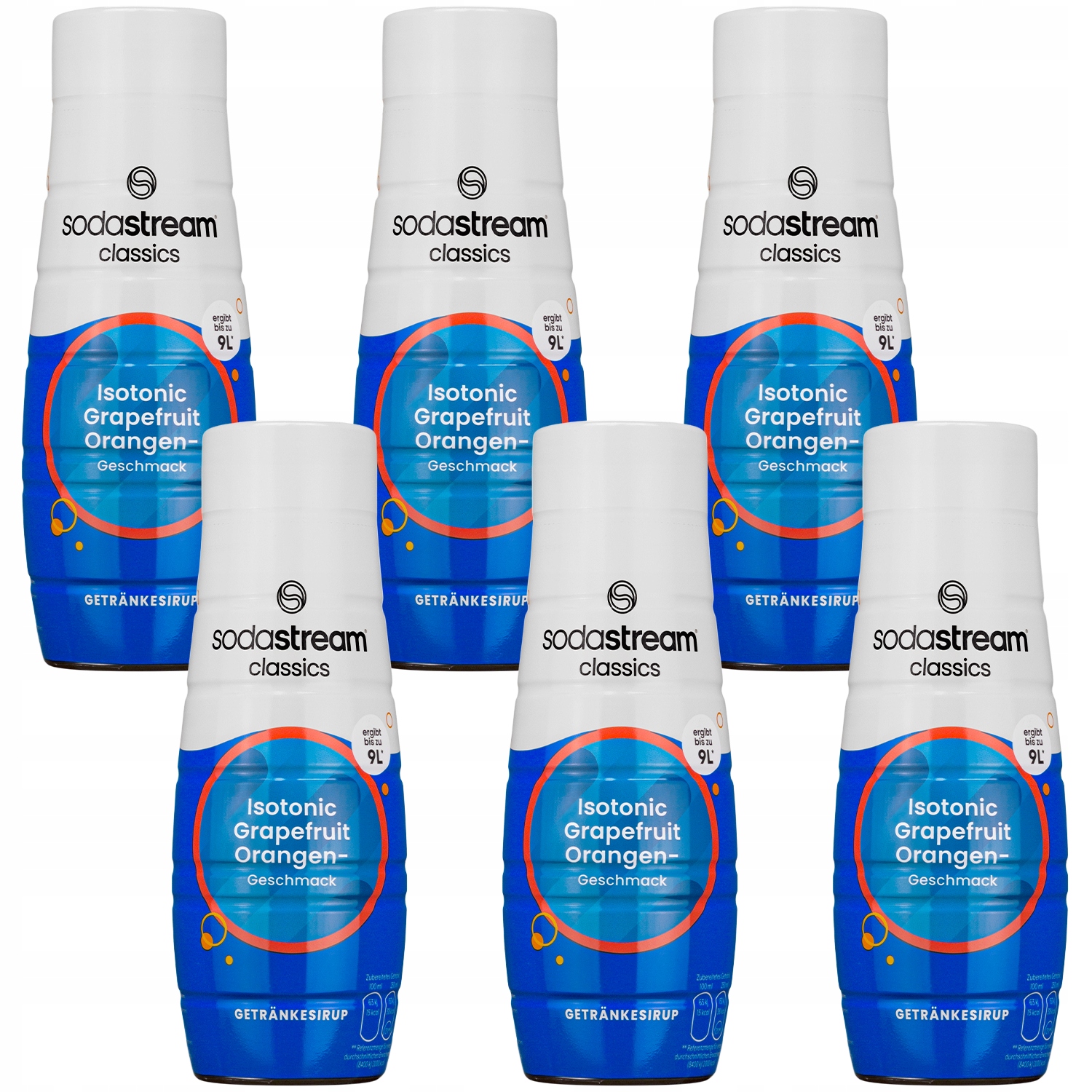 6x Sodastream Isotonic Grepový Pomeranč Koncentrát 440ML