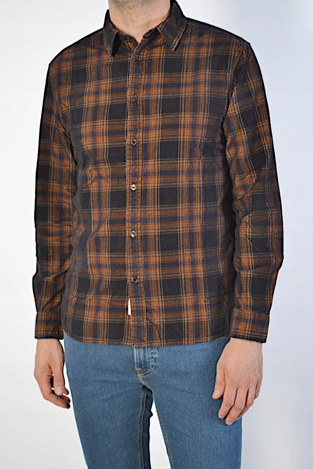 Wrangler Tričko Faded Černá Manšestrová Košile M