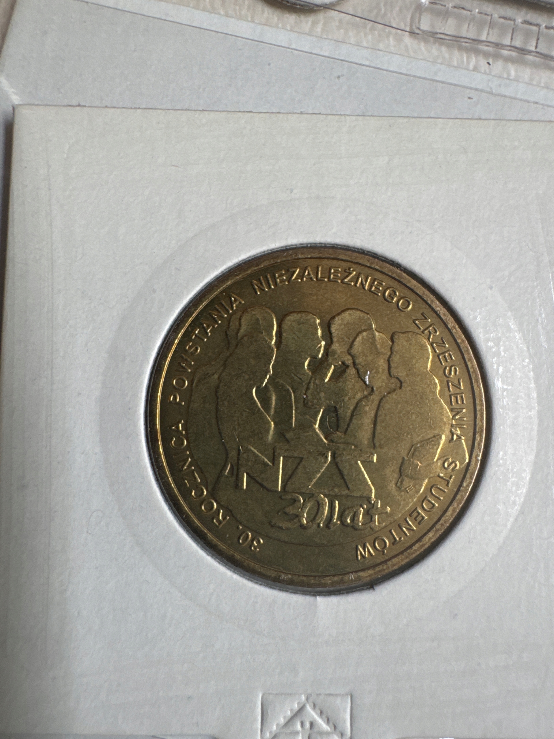 MONETA 2 ZŁOTE- 2010 ROK- 30 ROCZNICA POWSTANIA NZS