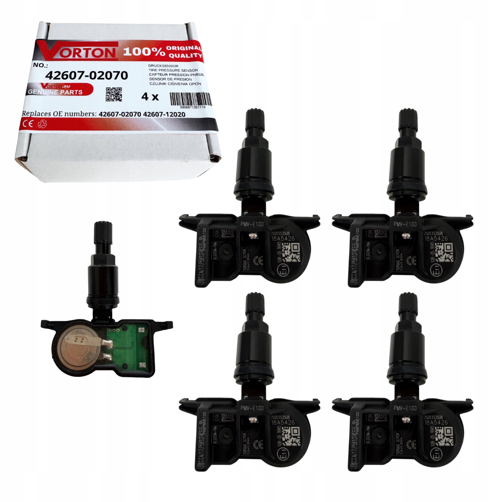 Snímače Tlaku Vzduchu Pneumatík Tpms Toyota Prius V Yaris IV Gr C-hr