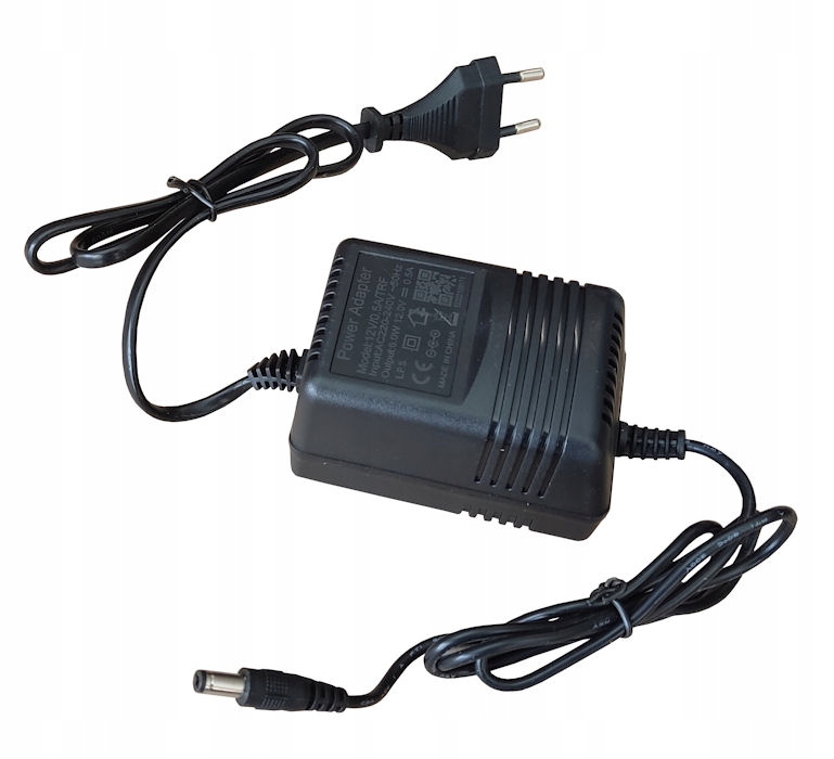 ZASILACZ 12V DC 0.5A TRANSFORMATOROWY 12VDC 500mA Kod producenta ZASILACZ 12V 0.5A 12V/0.5A/TRF