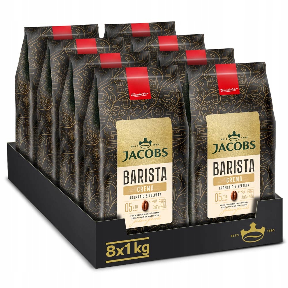 Kawa ziarnista Jacobs Barista Editions Crema 8x 1kg