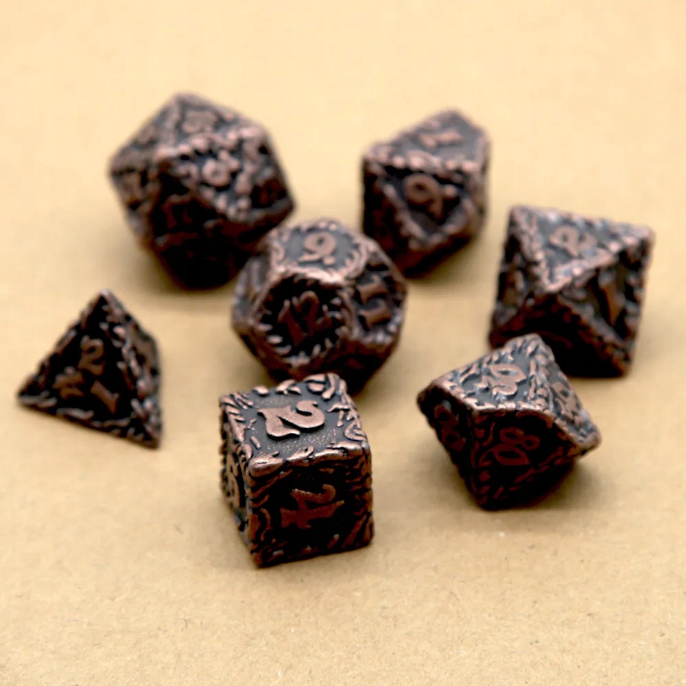 OPIEKUN GAJU ZESTAW 7 METALOWYCH KOŚCI RPG Producent RGFK